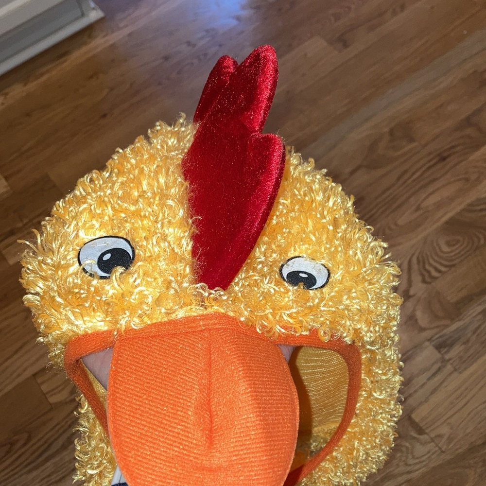 Chicken Suit 4 pcs (body suit, head covering, socks, shoe covers)Sz. XL Unisex - Picture 2 of 10